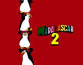 Dibuix Madagascar 2 Pingüins pintat per lidia
