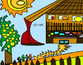 Dibuix Casa japonesa pintat per nika.k.k