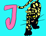 Dibuix Jaguar pintat per josep