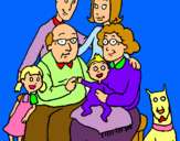 Dibuix Família pintat per iVET
