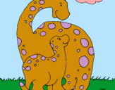 Dibuix Dinosaures pintat per JONATHAN