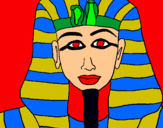 Dibuix Tutankamon pintat per andrea