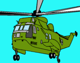 Dibuix Helicòpter al rescat  pintat per nayda