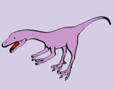 Dibuix Velociraptor II  pintat per jonathan CABRERA SANCHEZ*