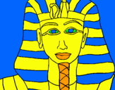 Dibuix Tutankamon pintat per Roger Sanahuja