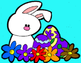 Dibuix Conillet de Pasqua pintat per victoria
