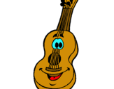 Dibuix Guitarra espanyola pintat per mariona  catafal
