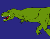 Dibuix Tiranosaure rex pintat per joan. s. gil