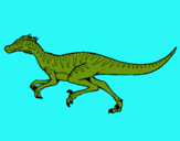 Dibuix Velociraptor  pintat per Martina