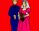 Dibuix Marit i dona III pintat per abril.m.l