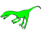 Dibuix Velociraptor II  pintat per marta castanedo