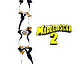 Dibuix Madagascar 2 Pingüins pintat per marta castanedo