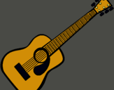 Dibuix Guitarra espanyola II pintat per adria biósca ortells