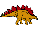 Dibuix Stegosaurus pintat per marta castanedo
