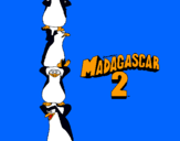 Dibuix Madagascar 2 Pingüins pintat per Roger Sanahuja