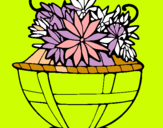 Dibuix Cistell de flors 11 pintat per emma