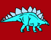 Dibuix Stegosaurus pintat per andreea
