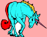 Dibuix Unicorn brau  pintat per ariadna