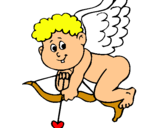 Dibuix Cupido pintat per MURIEL 