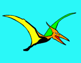 Dibuix Pterodàctil pintat per Guillem sanahuja