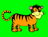 Dibuix Tigre pintat per carla