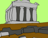 Dibuix Partenó pintat per VIKI 06