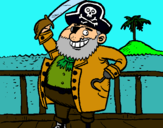 Dibuix Pirata a bord pintat per maripili