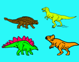Dibuix Dinosauris de terra pintat per MARTÍ FORCH