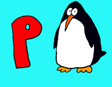 Dibuix Pingüi pintat per imma