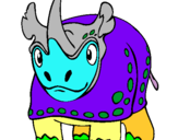 Dibuix Rinoceront  pintat per roger