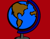 Dibuix Bola del món II pintat per gerog