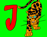 Dibuix Jaguar pintat per eudald