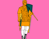 Dibuix Soldat romà  pintat per ARNAU