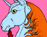Dibuix Cap d'unicorn pintat per ariadna