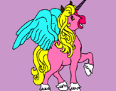 Dibuix Unicorn amb ales pintat per judit