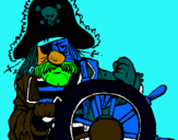 Dibuix Capità pirata pintat per anònim