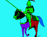 Dibuix Genet a cavall  pintat per HECTOR