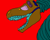 Dibuix Esquelet tiranosauri rex pintat per maximb