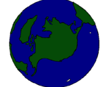 Dibuix Planeta Terra pintat per  iris