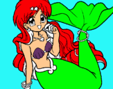 Dibuix Sirena pintat per SOFIA