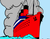 Dibuix Vaixell de vapor pintat per sebasmar