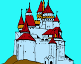 Dibuix Castell medieval pintat per emma pallares