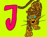 Dibuix Jaguar pintat per jungla