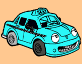 Dibuix Herbie taxista pintat per Nil Escolà