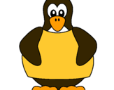 Dibuix Pingüí  pintat per ariadna
