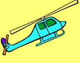 Dibuix Helicòpter de joguina pintat per alex