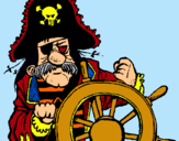 Dibuix Capità pirata pintat per jacopo