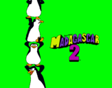 Dibuix Madagascar 2 Pingüins pintat per Edna