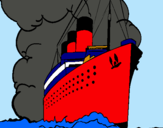 Dibuix Vaixell de vapor pintat per sebasmar
