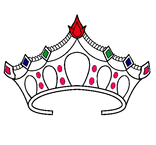 Dibuix Tiara pintat per corona